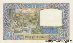 20 Francs TRAVAIL ET SCIENCE FRANKREICH  1940 F.12.06 SS