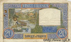 20 Francs TRAVAIL ET SCIENCE FRANCE  1941 F.12.12 TB