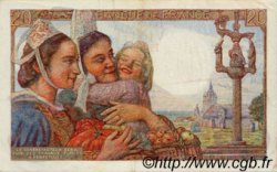 20 Francs PÊCHEUR FRANCIA  1943 F.13.06 EBC