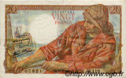 20 Francs PÊCHEUR FRANCIA  1944 F.13.08 EBC