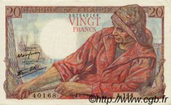 20 Francs PÊCHEUR FRANCE  1945 F.13.10 AU+