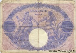 50 Francs BLEU ET ROSE FRANCIA  1912 F.14.25 MB