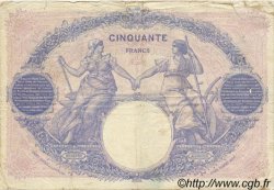 50 Francs BLEU ET ROSE FRANKREICH  1924 F.14.37 fSGE