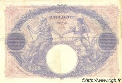 50 Francs BLEU ET ROSE FRANKREICH  1924 F.14.37 fVZ