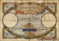 50 Francs LUC OLIVIER MERSON FRANCE  1927 F.15.01 VG