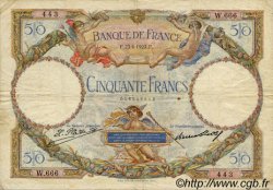 50 Francs LUC OLIVIER MERSON FRANKREICH  1927 F.15.01 fSS
