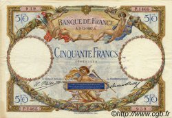 50 Francs LUC OLIVIER MERSON FRANCIA  1927 F.15.01 MBC