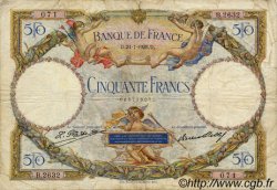 50 Francs LUC OLIVIER MERSON FRANKREICH  1928 F.15.02 S