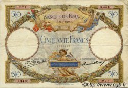 50 Francs LUC OLIVIER MERSON FRANCIA  1929 F.15.03 MBC