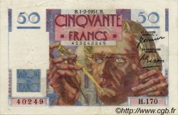 50 Francs LE VERRIER FRANCIA  1946 F.20 MBC