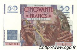 50 Francs LE VERRIER FRANCIA  1946 F.20.02 AU+