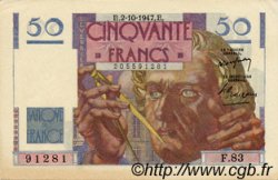 50 Francs LE VERRIER FRANCIA  1947 F.20.09 SC