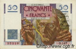 50 Francs LE VERRIER FRANCIA  1950 F.20.14 EBC