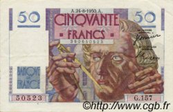 50 Francs LE VERRIER FRANCE  1950 F.20.16 XF
