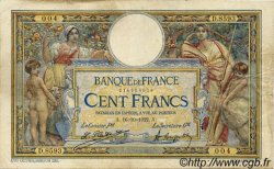100 Francs LUC OLIVIER MERSON sans LOM FRANCE  1922 F.23.15 F - VF
