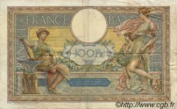 100 Francs LUC OLIVIER MERSON grands cartouches FRANCIA  1926 F.24.04 BC+