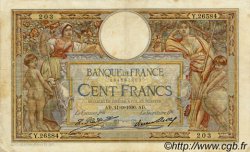 100 Francs LUC OLIVIER MERSON grands cartouches FRANCE  1930 F.24.09 F+