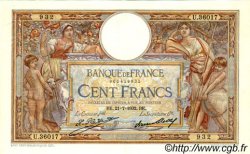 100 Francs LUC OLIVIER MERSON grands cartouches FRANCIA  1932 F.24.11 q.SPL