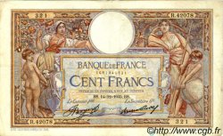 100 Francs LUC OLIVIER MERSON grands cartouches FRANCIA  1933 F.24.12 q.BB