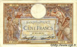 100 Francs LUC OLIVIER MERSON grands cartouches FRANCIA  1934 F.24.13 MB a BB