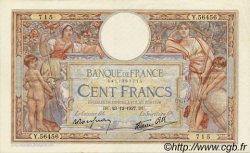 100 Francs LUC OLIVIER MERSON type modifié FRANCE  1937 F.25.06 XF