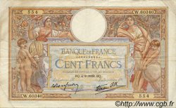 100 Francs LUC OLIVIER MERSON type modifié FRANCIA  1938 F.25.27 BB
