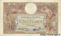 100 Francs LUC OLIVIER MERSON type modifié FRANCIA  1938 F.25.32 MBC