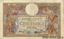 100 Francs LUC OLIVIER MERSON type modifié FRANKREICH  1938 F.25.34 SS