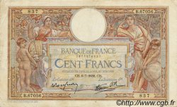 100 Francs LUC OLIVIER MERSON type modifié FRANKREICH  1939 F.25.48 SS