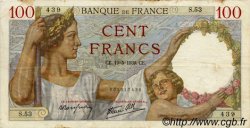 100 Francs SULLY FRANCIA  1939 F.26.01 MBC