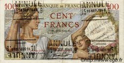 100 Francs SULLY Annulé FRANKREICH  1940 F.26.30 fVZ