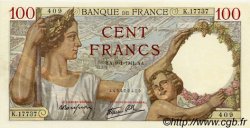 100 Francs SULLY FRANCE  1941 F.26.44 UNC