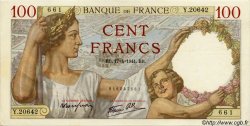 100 Francs SULLY FRANCE  1941 F.26.50