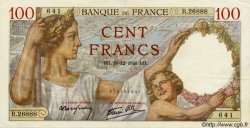100 Francs SULLY FRANKREICH  1941 F.26.63 VZ