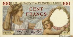 100 Francs SULLY FRANCIA  1942 F.26.65 AU