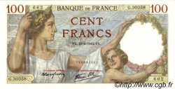 100 Francs SULLY FRANKREICH  1942 F.26.70 fST+