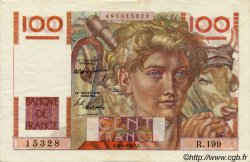 100 Francs JEUNE PAYSAN FRANCE  1947 F.28.14 XF