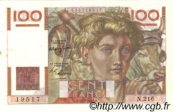 100 Francs JEUNE PAYSAN FRANCE  1947 F.28.15 AU
