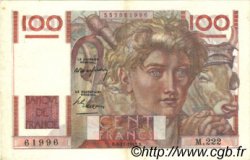 100 Francs JEUNE PAYSAN FRANCIA  1947 F.28.16 MBC a EBC