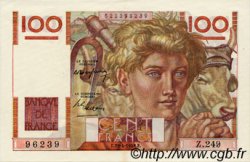 100 Francs JEUNE PAYSAN FRANCIA  1948 F.28.18 EBC a SC