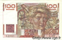 100 Francs JEUNE PAYSAN FRANCE  1950 F.28.26 XF+