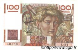 100 Francs JEUNE PAYSAN FRANKREICH  1952 F.28.32 fST+