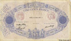 500 Francs BLEU ET ROSE FRANCIA  1933 F.30.36 RC+