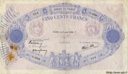 500 Francs BLEU ET ROSE modifié FRANCE  1938 F.31.13