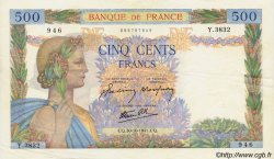 500 Francs LA PAIX FRANCIA  1941 F.32.23 MBC