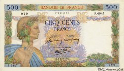 500 Francs LA PAIX FRANCIA  1942 F.32.41 SPL