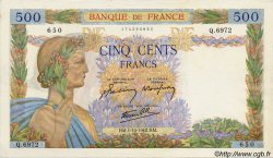 500 Francs LA PAIX FRANCIA  1942 F.32.41 SC