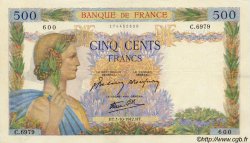 500 Francs LA PAIX FRANCIA  1942 F.32.41 SPL+