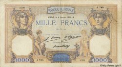 1000 Francs CÉRÈS ET MERCURE FRANKREICH  1930 F.37.04 fS