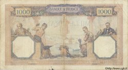 1000 Francs CÉRÈS ET MERCURE FRANCE  1930 F.37.04 VG